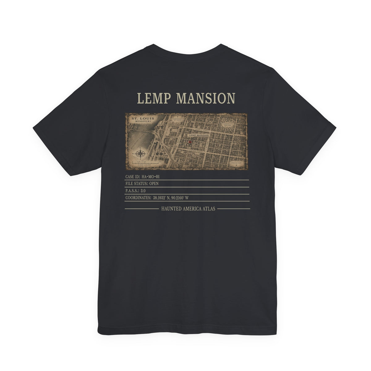 Lemp Mansion Dossier Tee | Haunted America Edition A