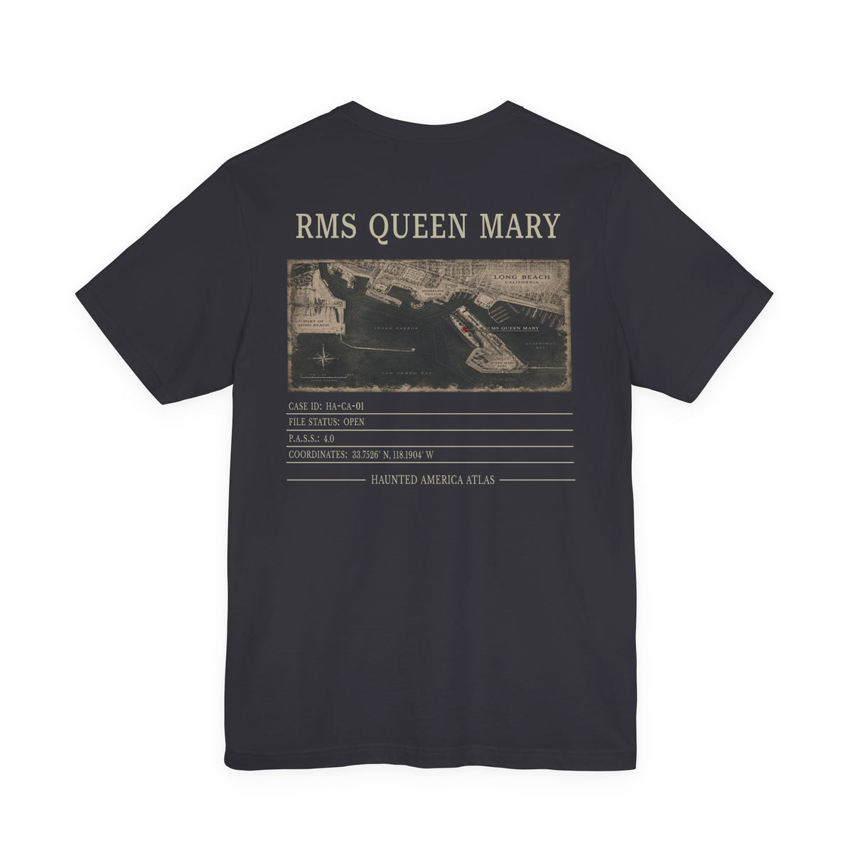 RMS Queen Mary Dossier Tee | Haunted America Edition A