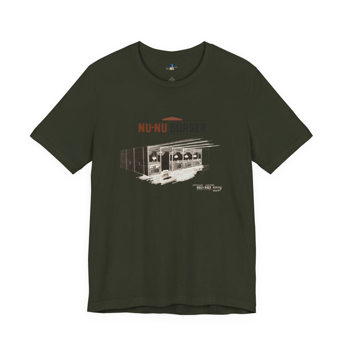 Nu-Nu Burger | Interior Architectural Draft Tee