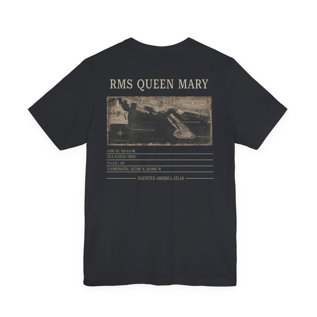 RMS Queen Mary Dossier Tee | Haunted America Edition A