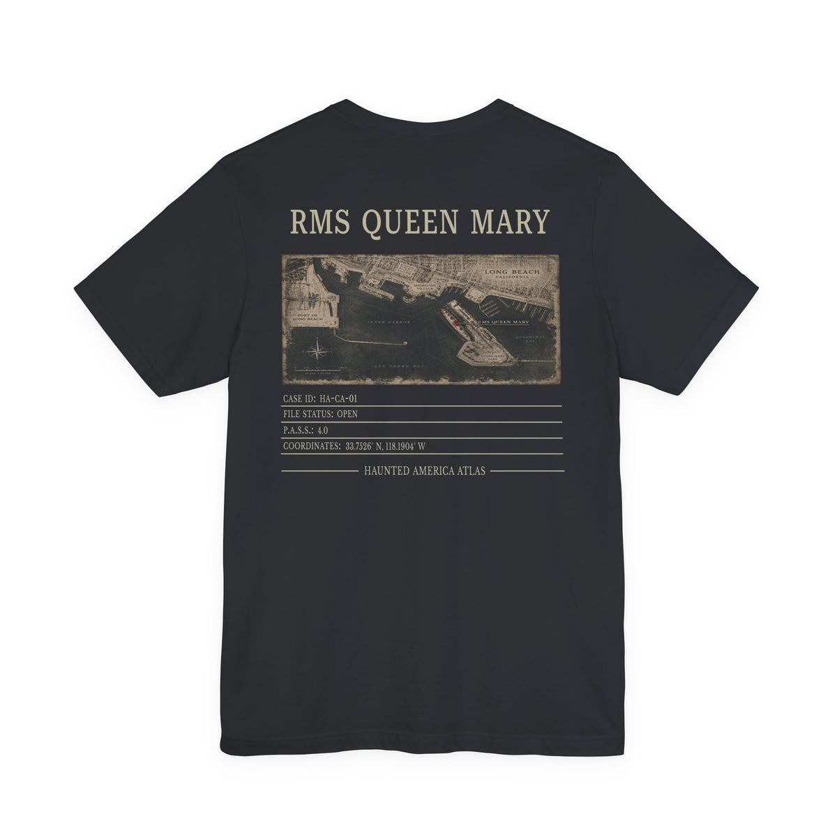 RMS Queen Mary Dossier Tee | Haunted America Edition A