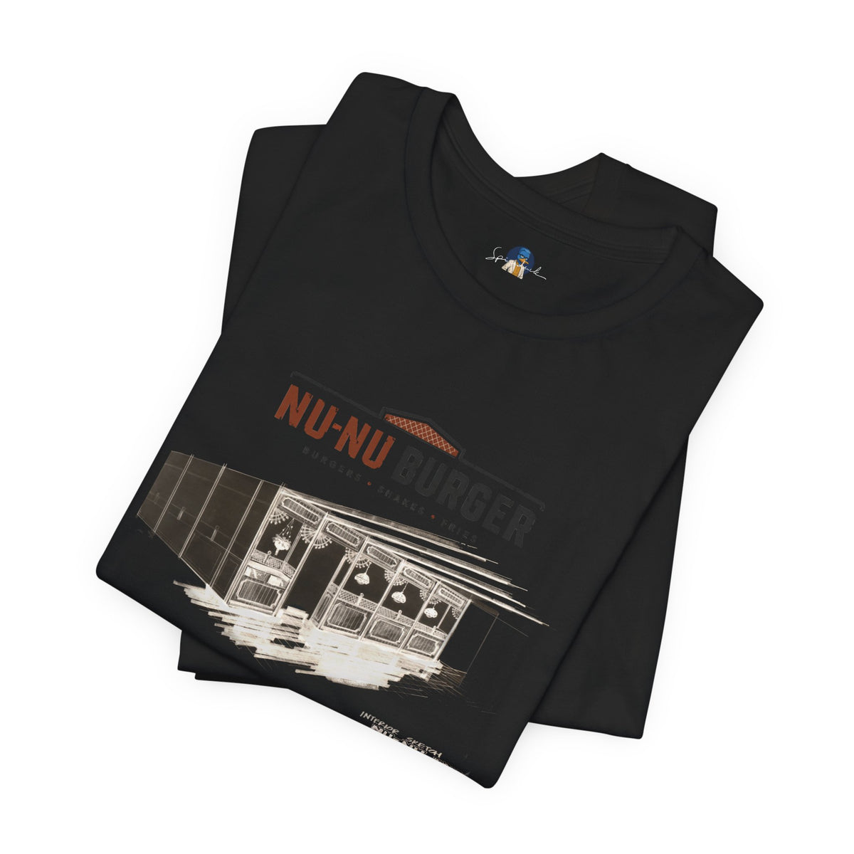 Nu-Nu Burger | Interior Architectural Draft Tee