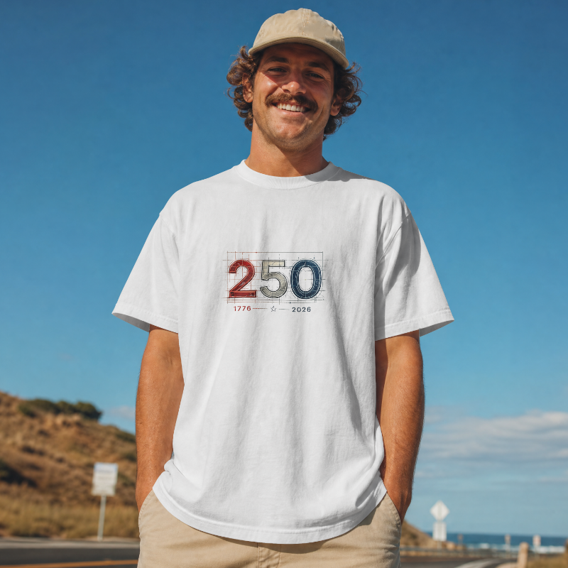 250 Blueprint Edition | America 1776–2026 Draft Edition Tee