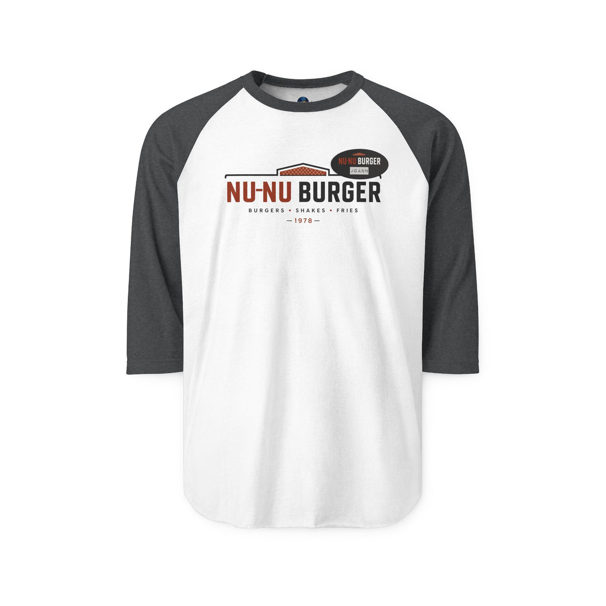 Nu-Nu Burger | Classic Employee Logo Baseball Tee