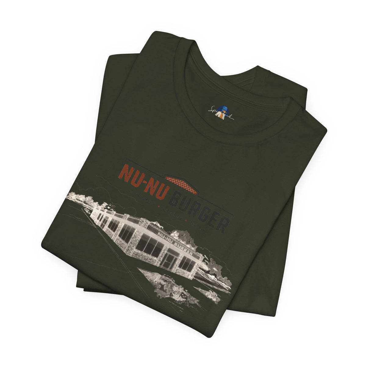 Nu-Nu Burger | Exterior Architectural Draft Tee