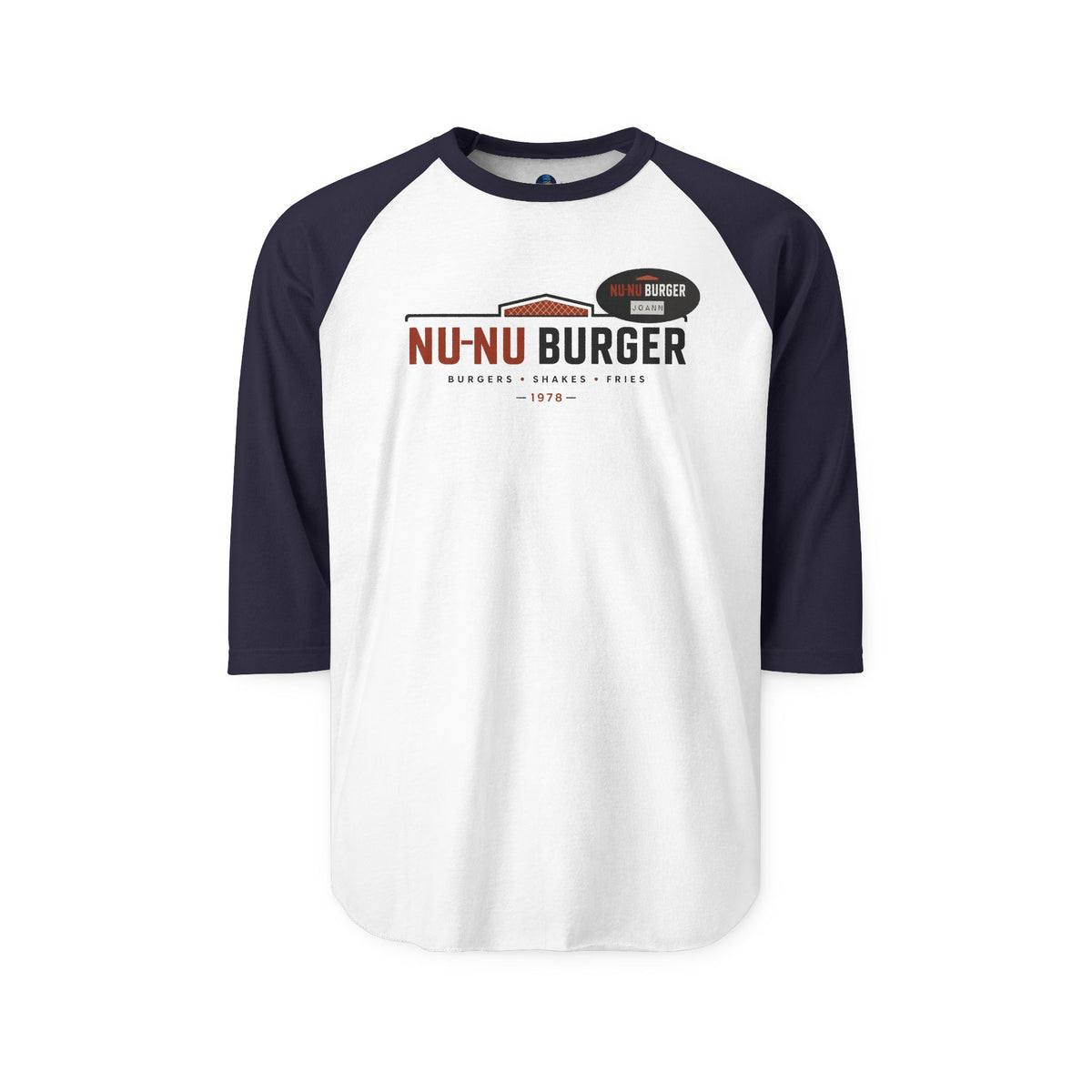 Nu-Nu Burger | Classic Employee Logo Baseball Tee