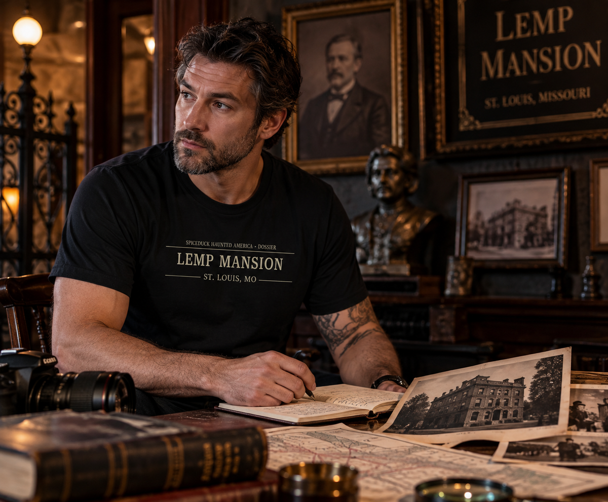 Lemp Mansion Dossier Tee | Haunted America Edition A
