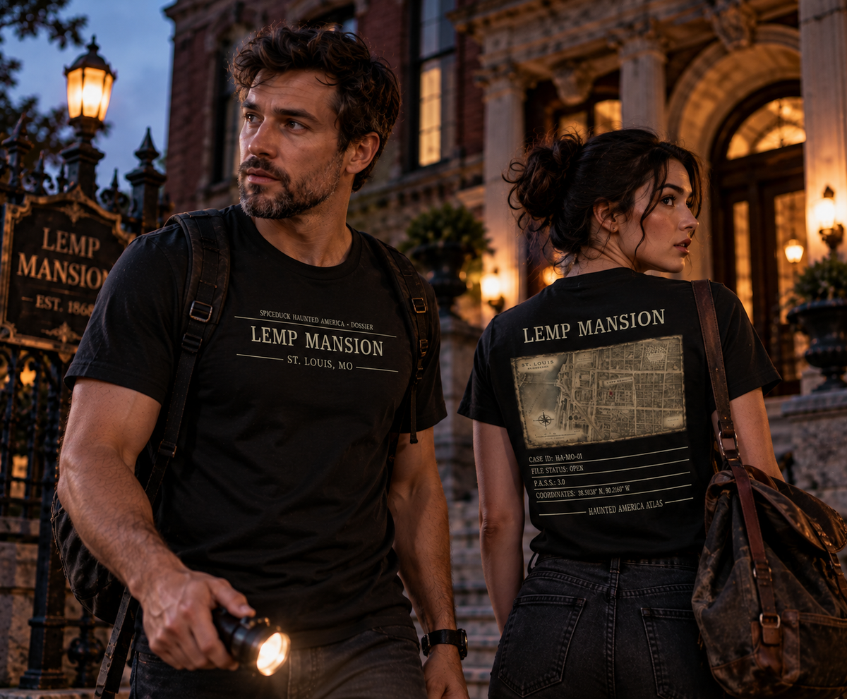 Lemp Mansion Dossier Tee | Haunted America Edition A