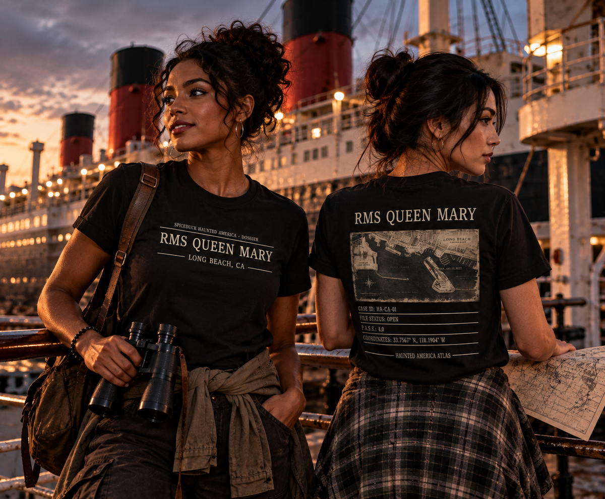 RMS Queen Mary Dossier Tee | Haunted America Edition A