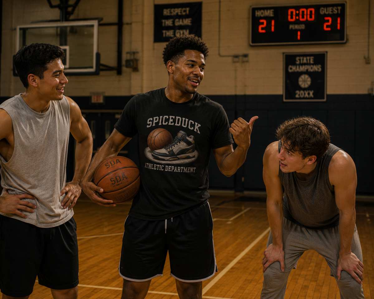Spiceduck Athletic Department | Basketball Tee